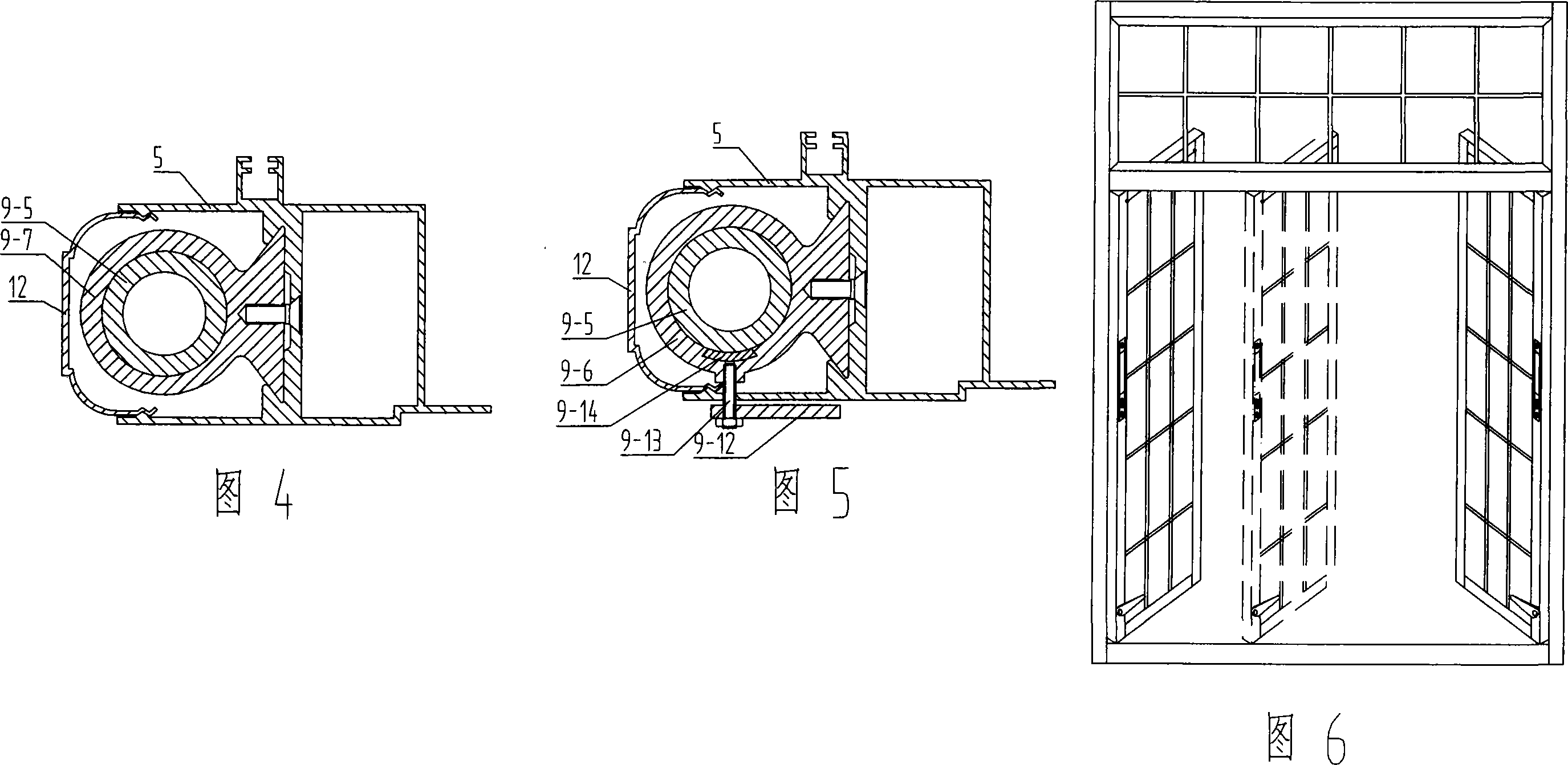 Sliding, side hung and rotary three-purpose antitheft window