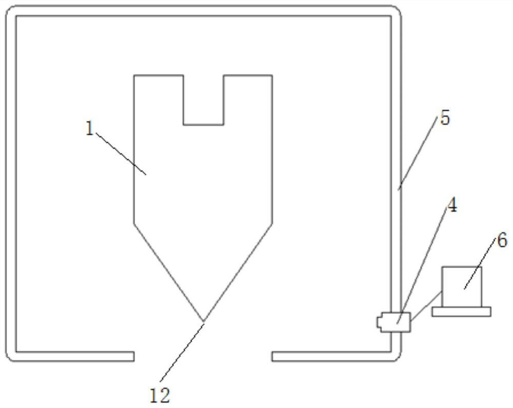 Glass substrate production furnace and overflow brick