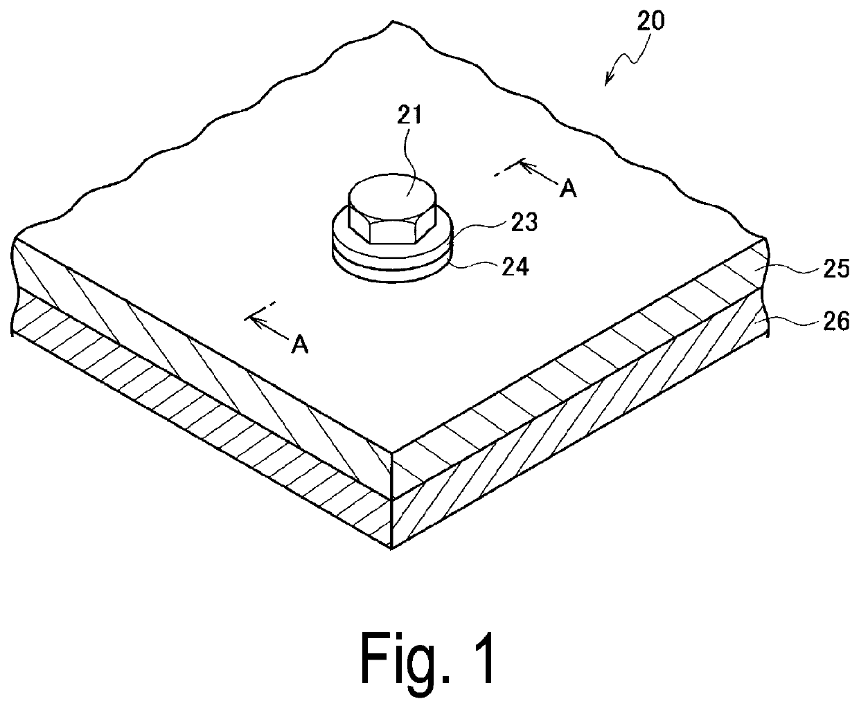 Abnormality Detection Device and Fixing Structure