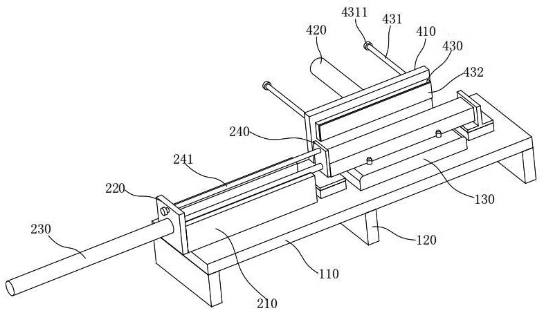 Stamping device for aluminum alloy profile machining