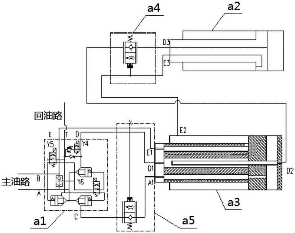 Telescopic control valve, multi-stage telescopic hydraulic system and hoist jib telescopic hydraulic control system