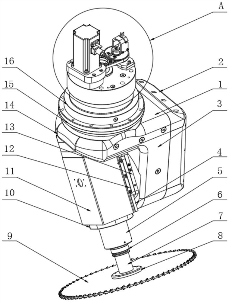 Five-axis any-angle cutting device