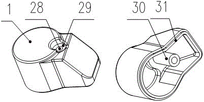 Close coupled pump electromagnet with electromagnetic shielding function