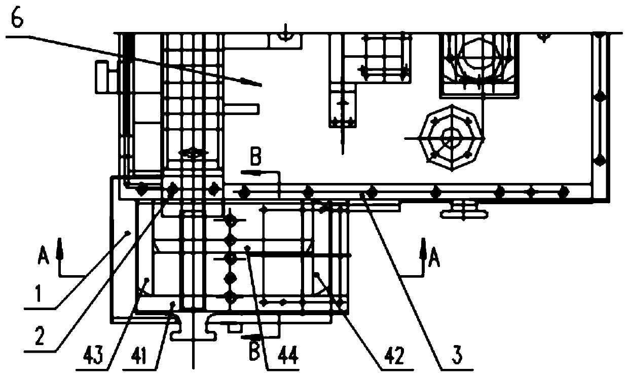 Front bearing box and transformation method thereof