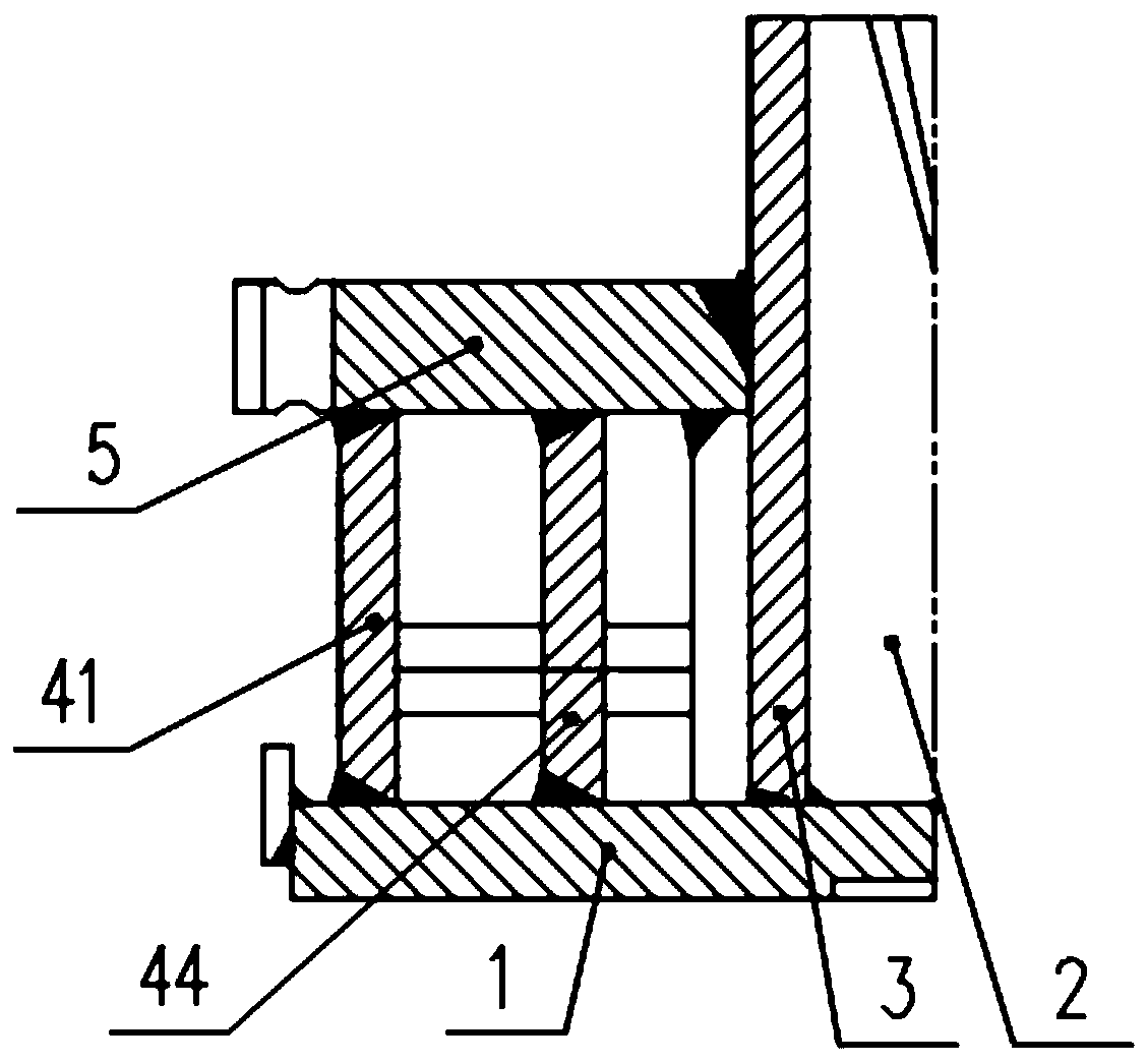 Front bearing box and transformation method thereof