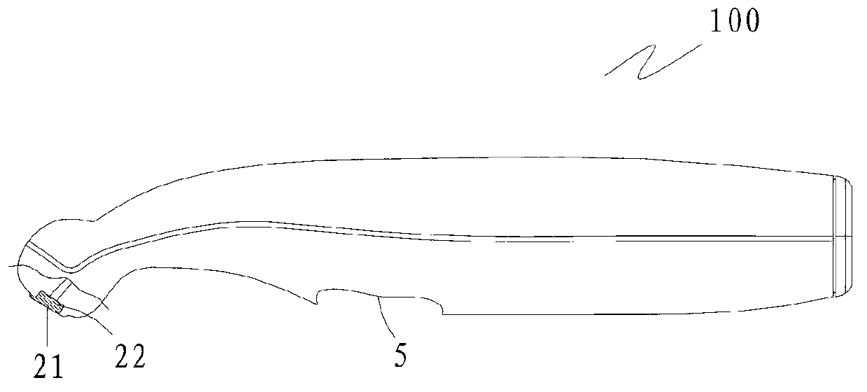 Electronic thermometer capable of conducting measuring at ear lobe portion fast