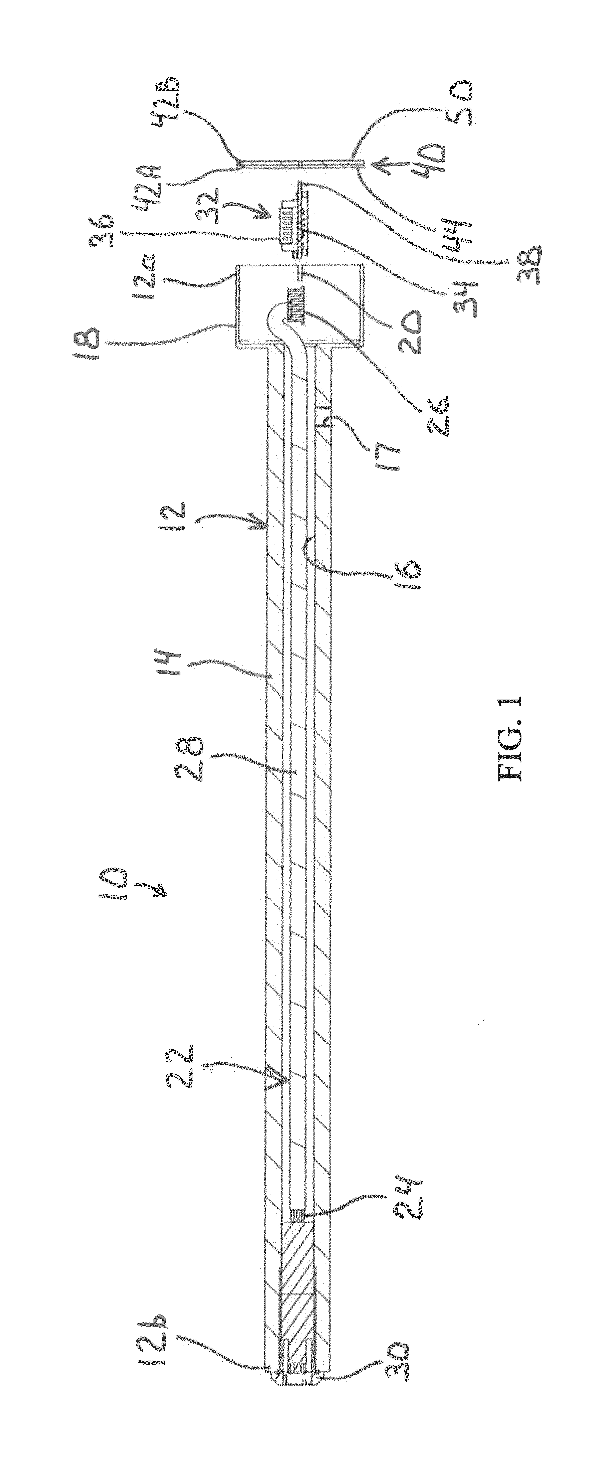 Modified eddy current probe having a faraday shield