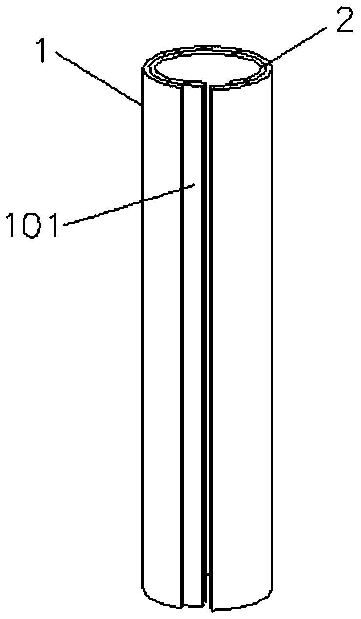 Double-layer lapping-hole-free paper tube composite filter tip and forming equipment