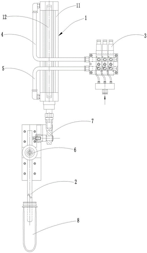 Bottle perform stretching control device