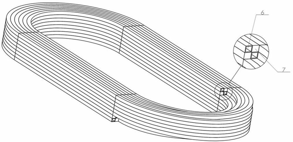 Companion type direct liquid cooling structure for permanent magnet motor