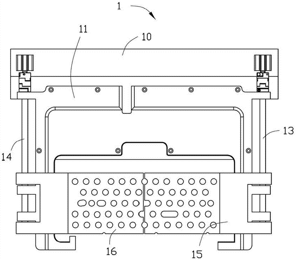 Riveted fixing clamp device