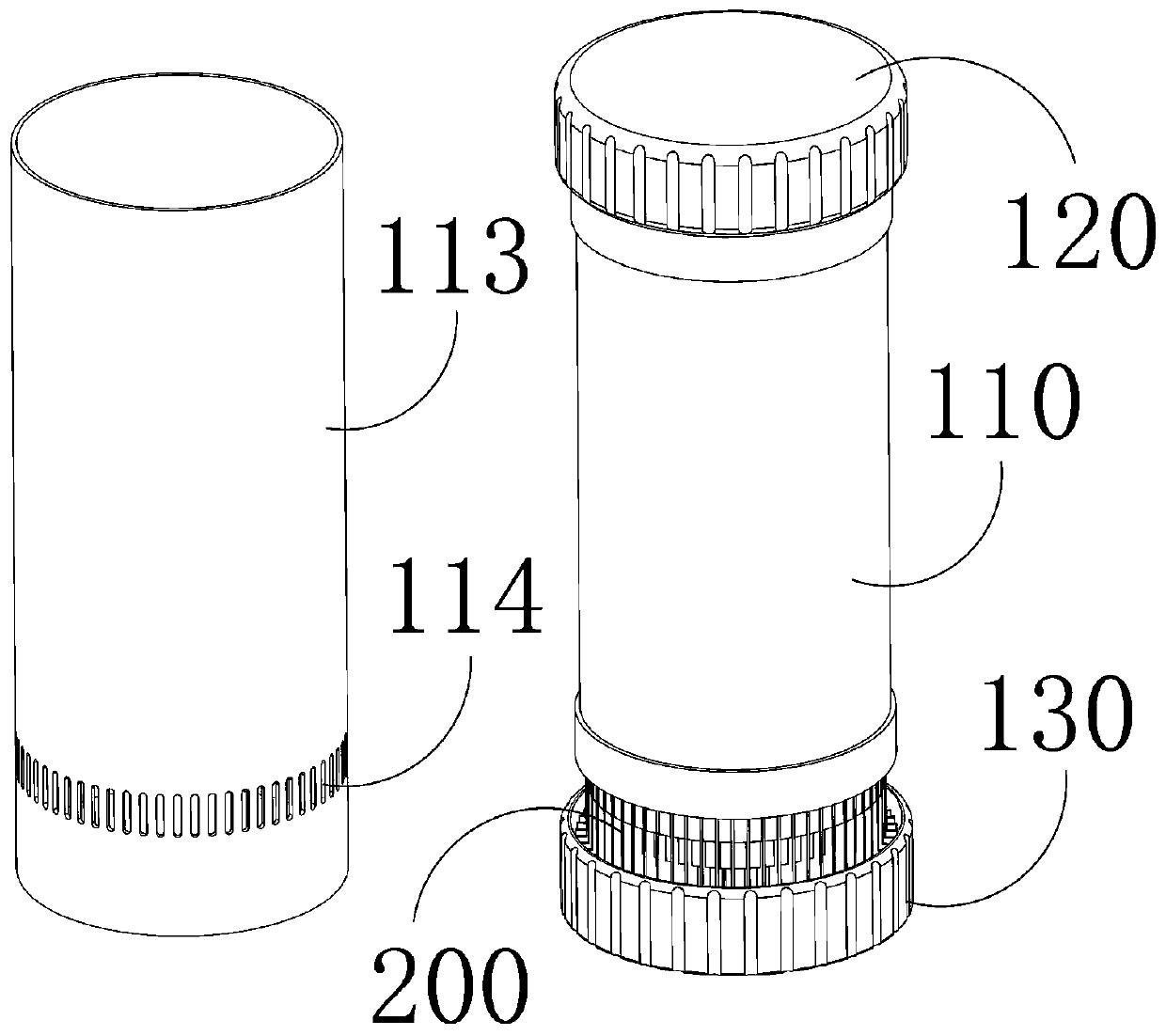 Double-control type vacuum cup