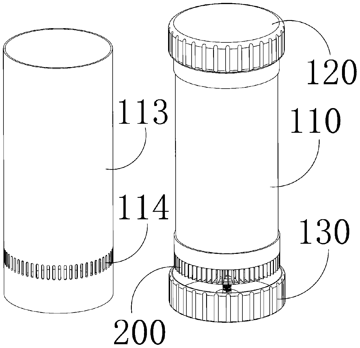 Double-control type vacuum cup