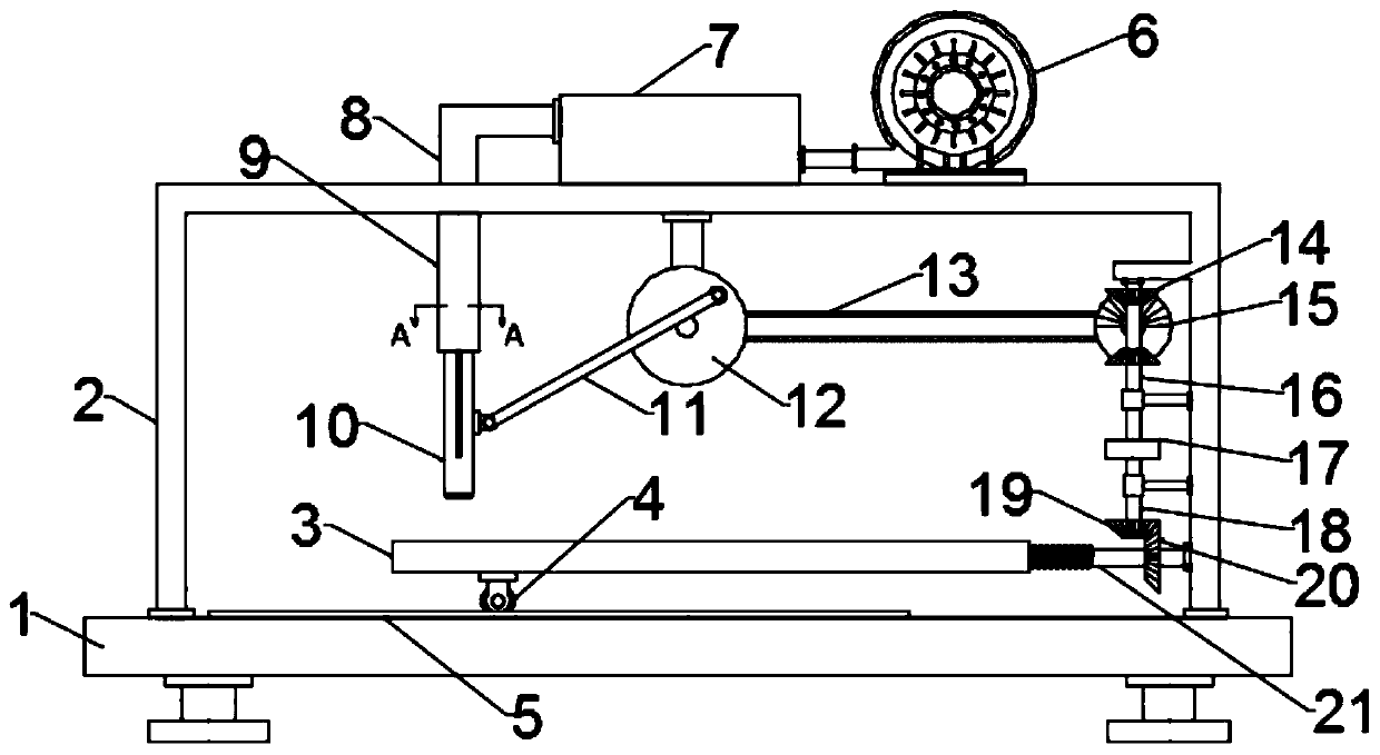 Non-woven fabric punching equipment capable of processing waste