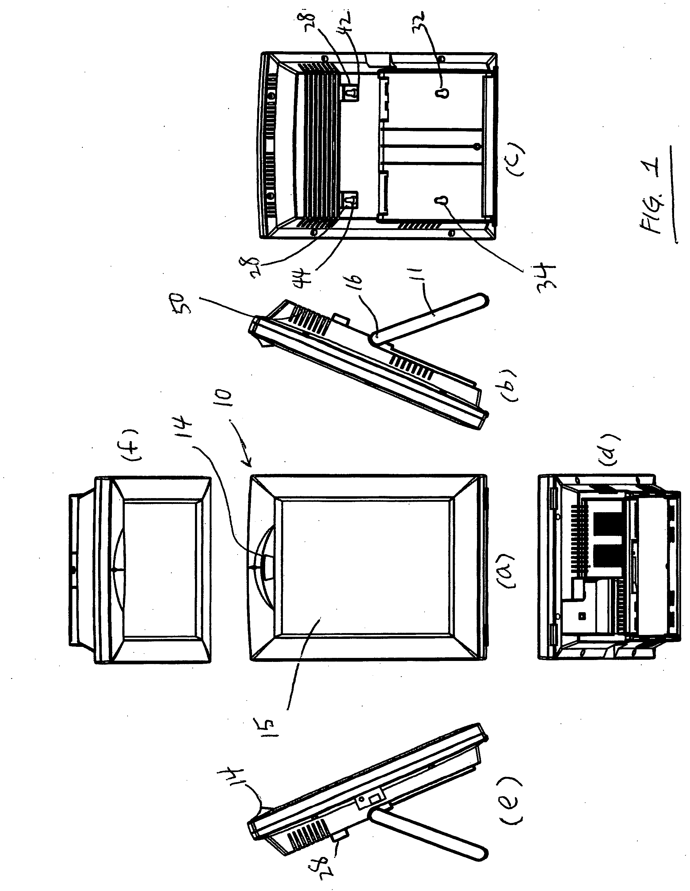 Information processing terminal with adjustable and foldable support stand