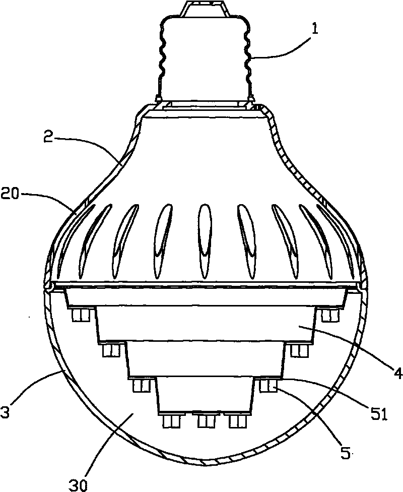 Heat dissipation method of LED lamp and LED lamp adopting same