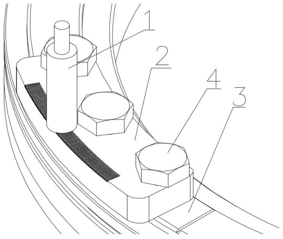 Embedded angular displacement online measurement method and device