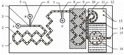 Micro-fluidic chip for preparing microspheres and using method of micro-fluidic chip