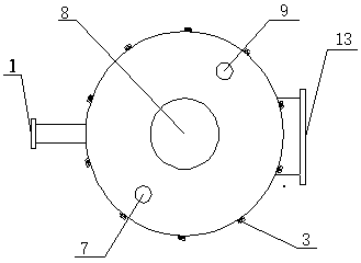 Embedded microwave cyclic adsorption-desorption column and operation method thereof