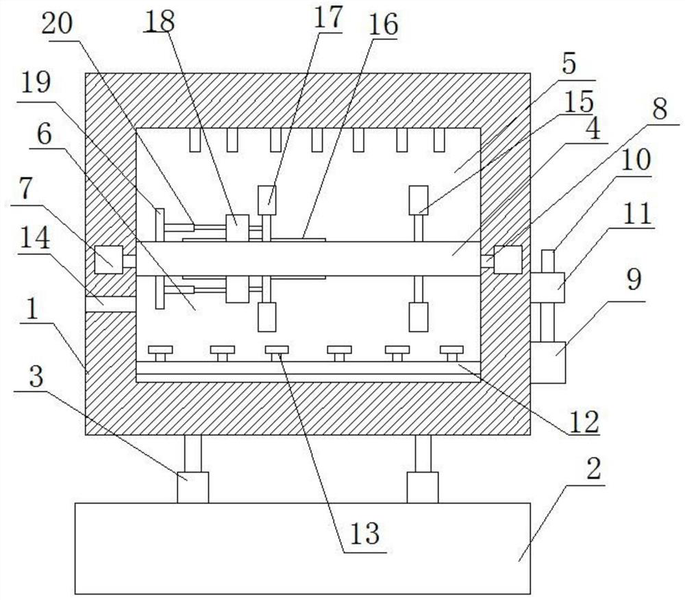 Heating tensile test device for numerically-controlled machine tool spindle environment reliability test