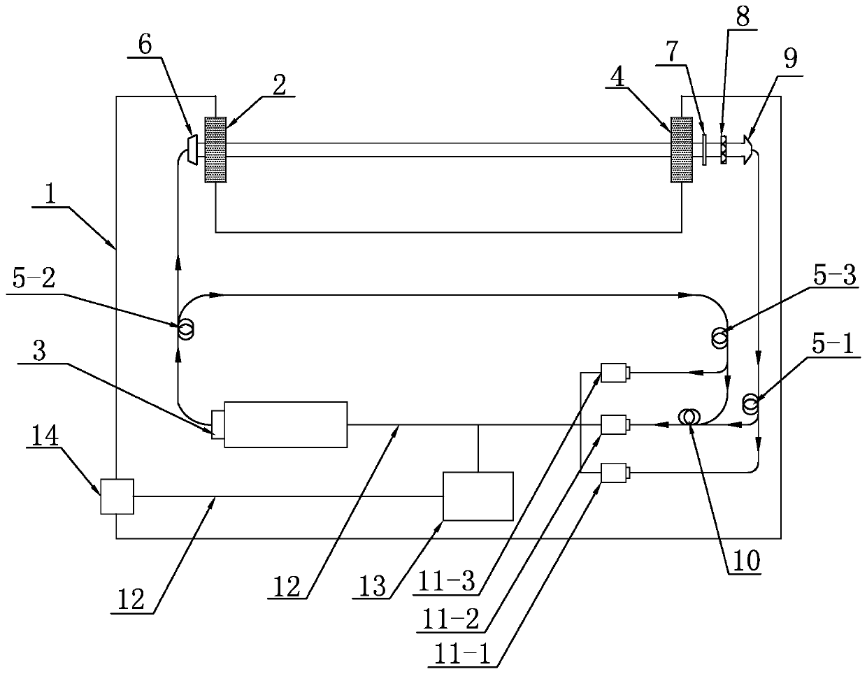 Device for perceiving oceanic turbulence and oceanic particles based on laser interference