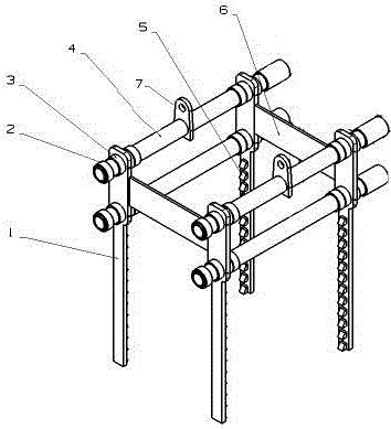 Cement precast slab loading and unloading device