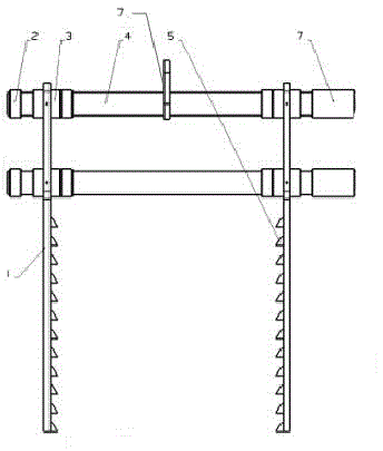 Cement precast slab loading and unloading device