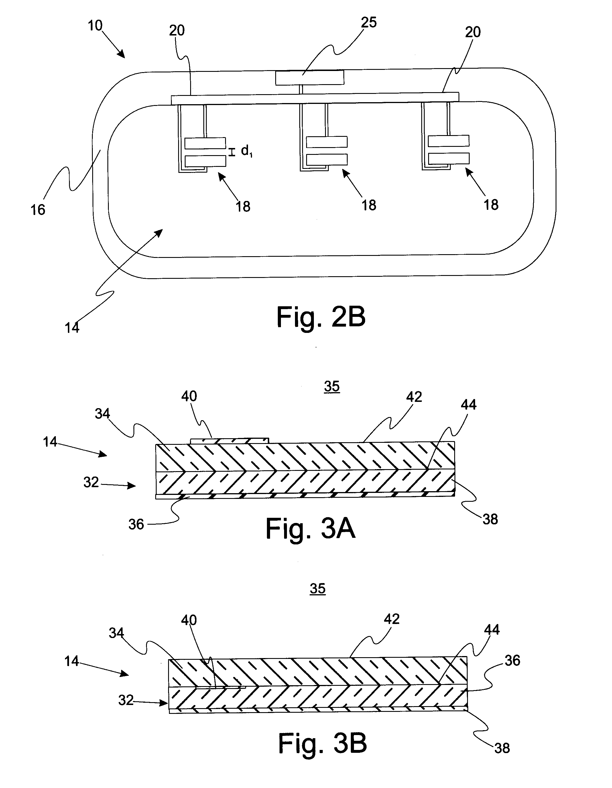 Capacitive sensing in an automotive mirror