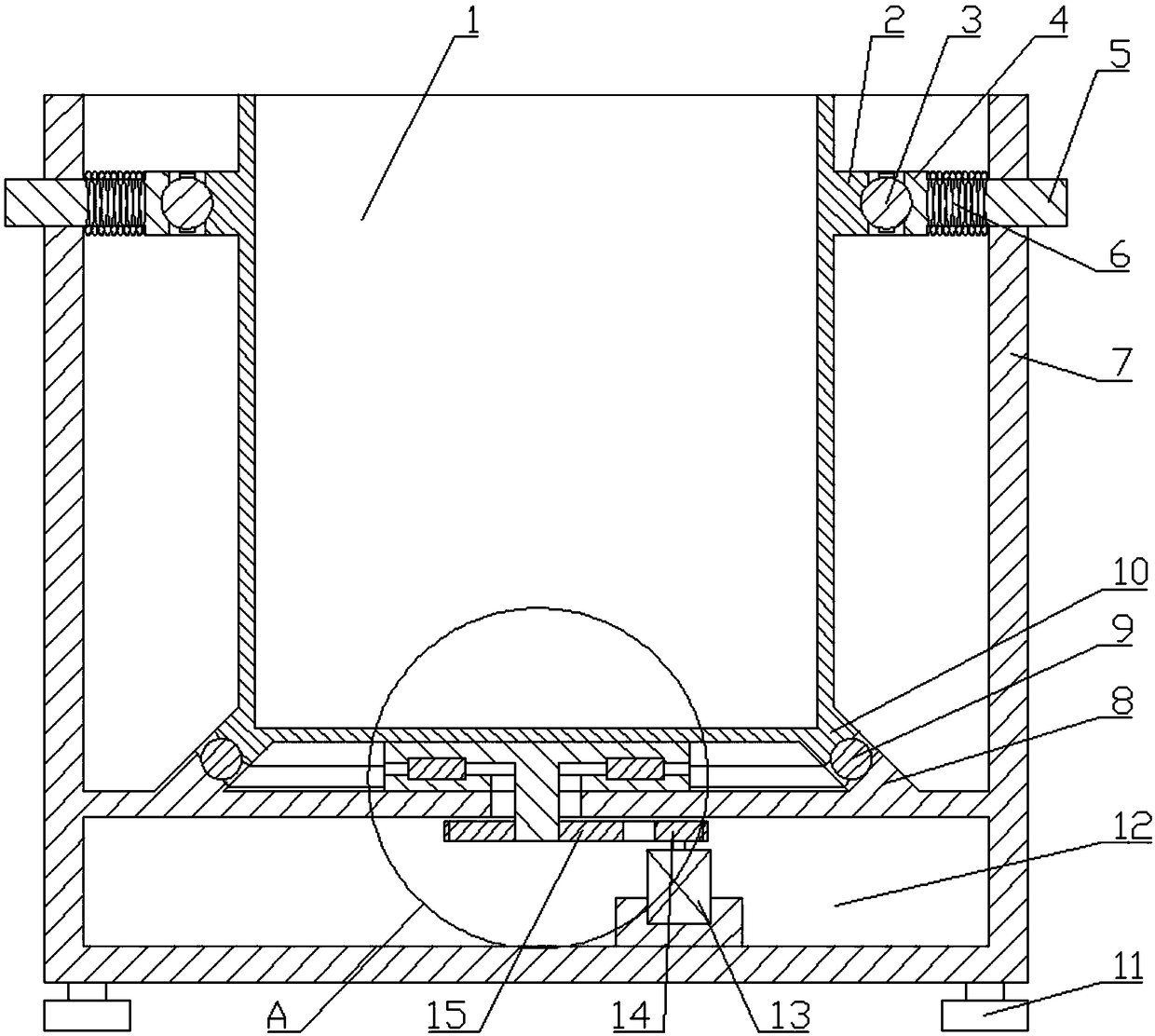 Washing machine damping device for smart home