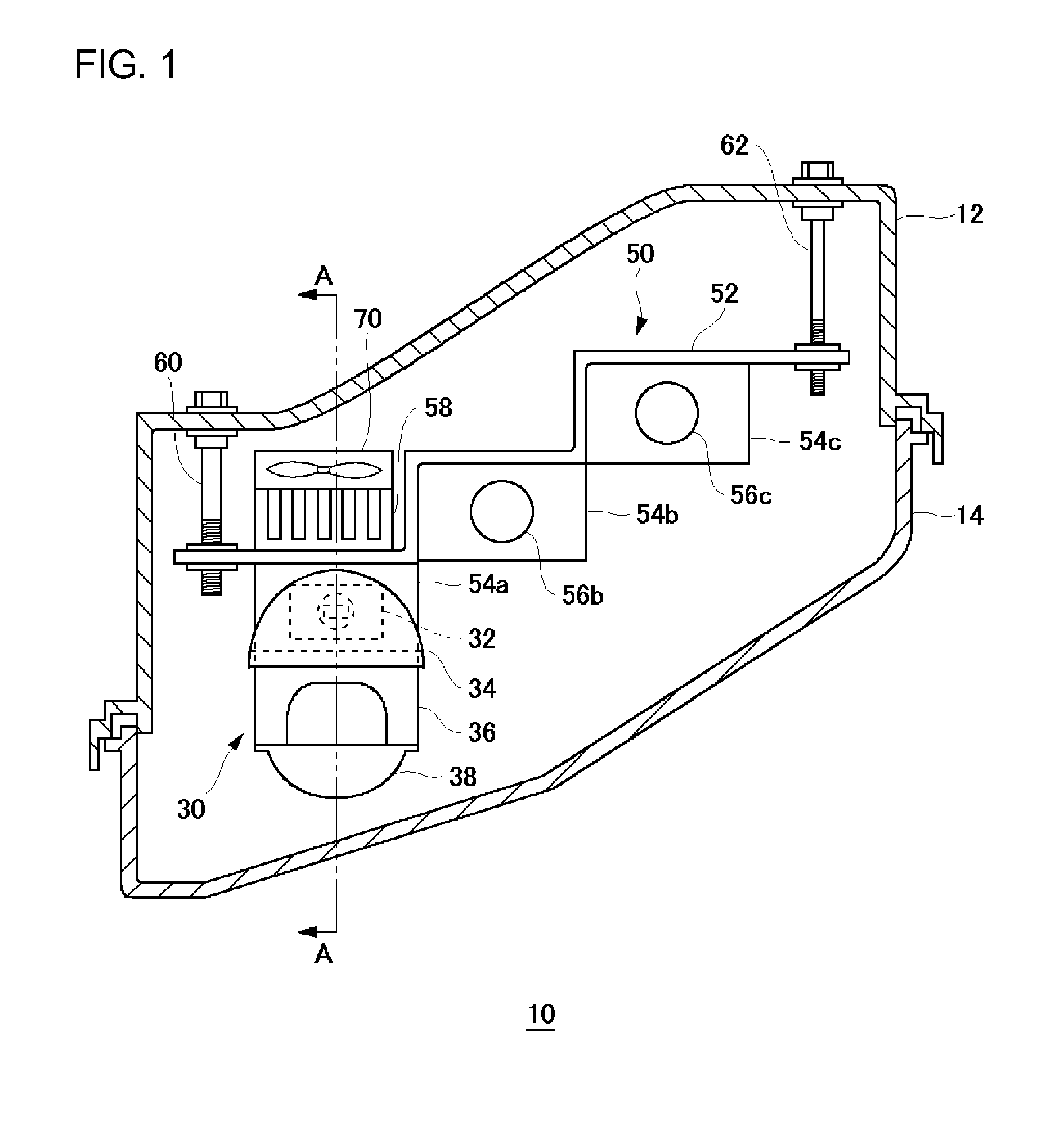 Automotive lamp whose light source is a semiconductor light emitting device