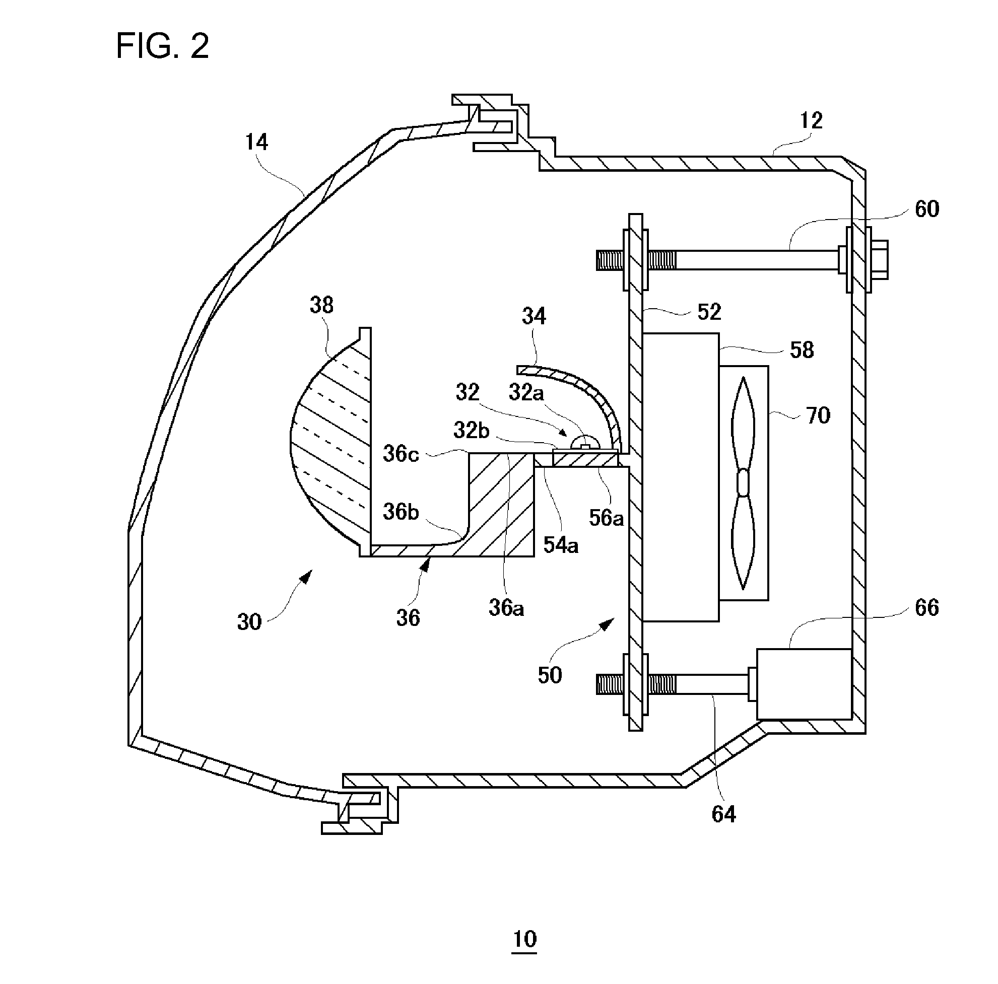 Automotive lamp whose light source is a semiconductor light emitting device