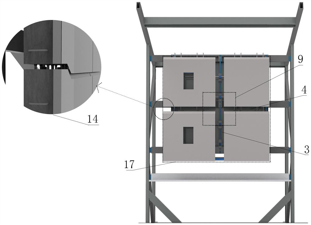 Fabricated building sealing waterproof intelligent teaching practical training device