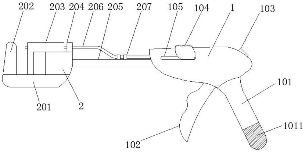 Arc-shaped cutting stapler convenient for positioning