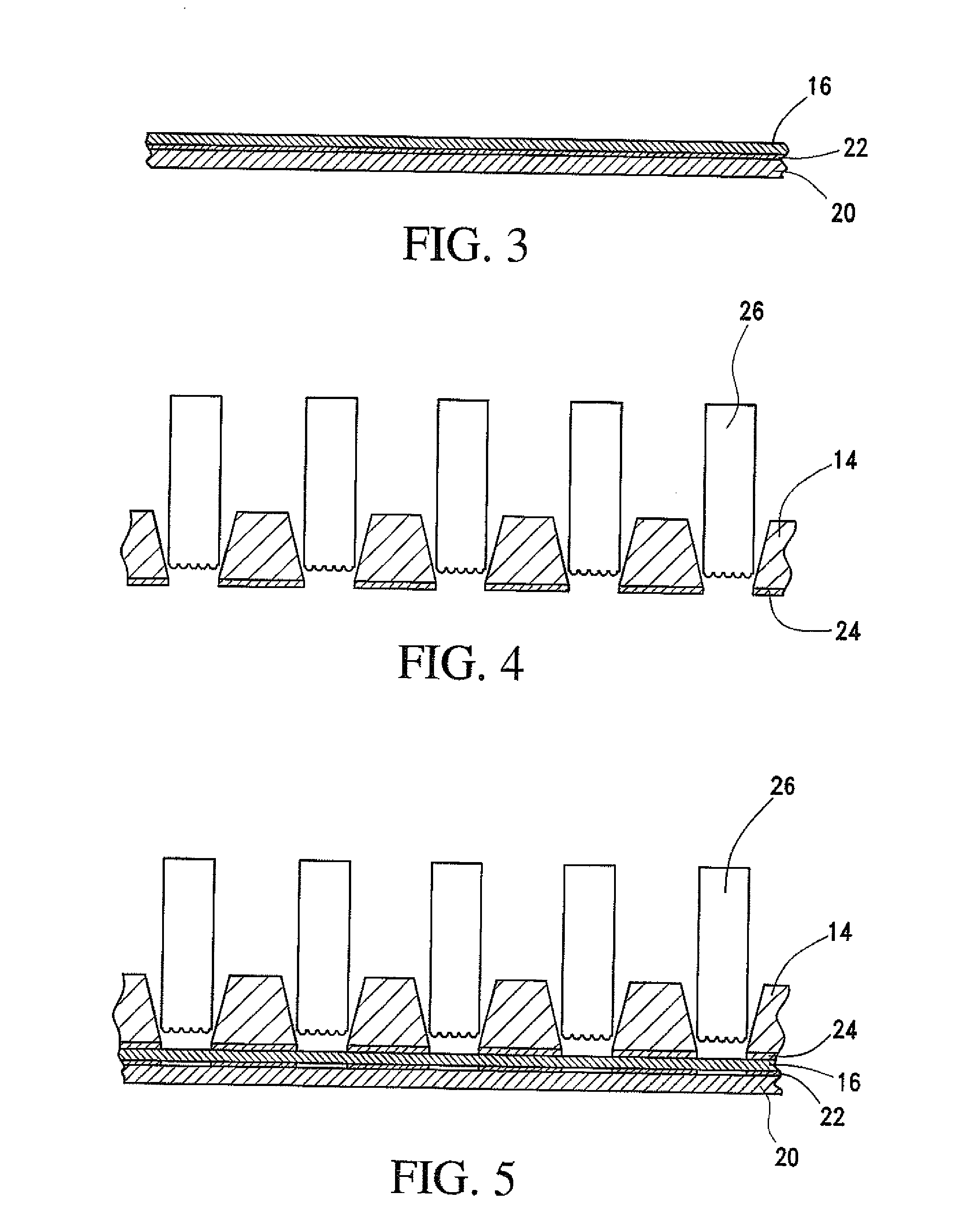 Pico liter well holding device and method of making the same