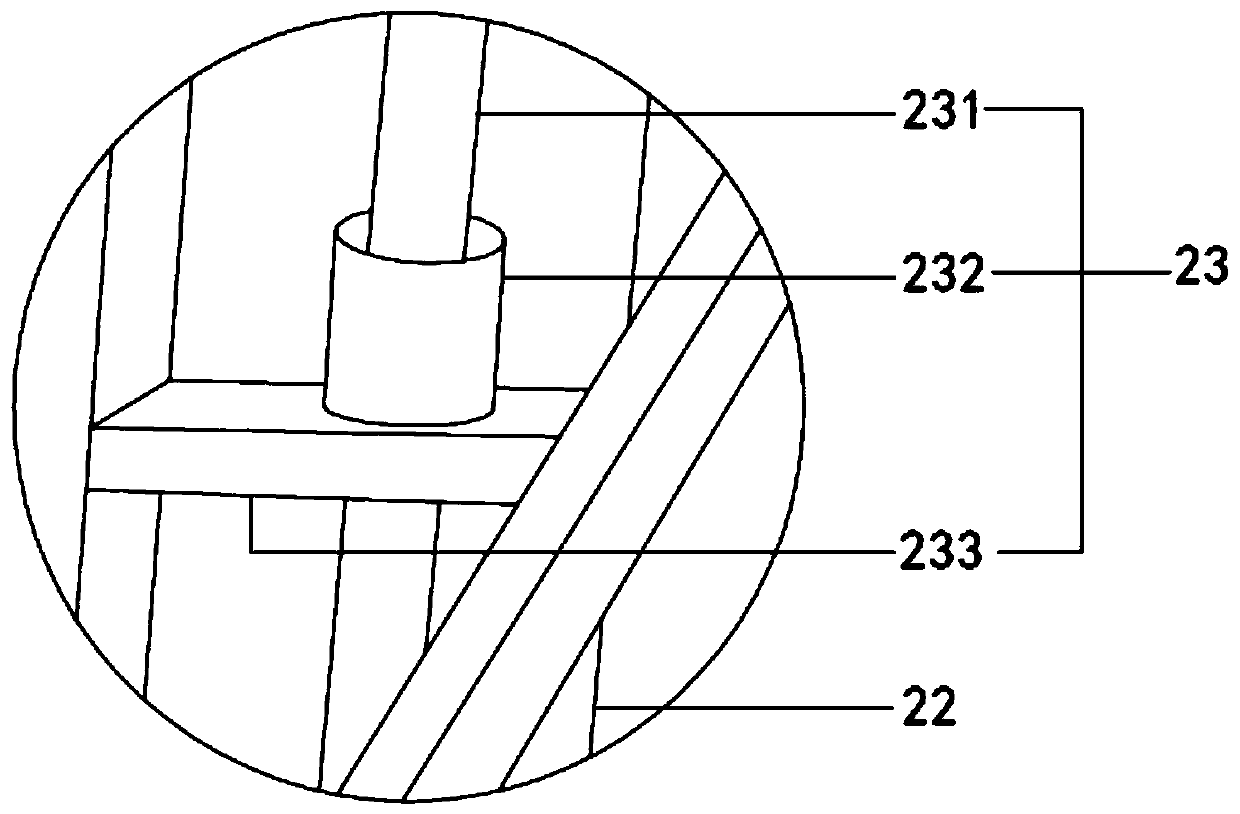 Lifting mechanism of a slow-drawing groove