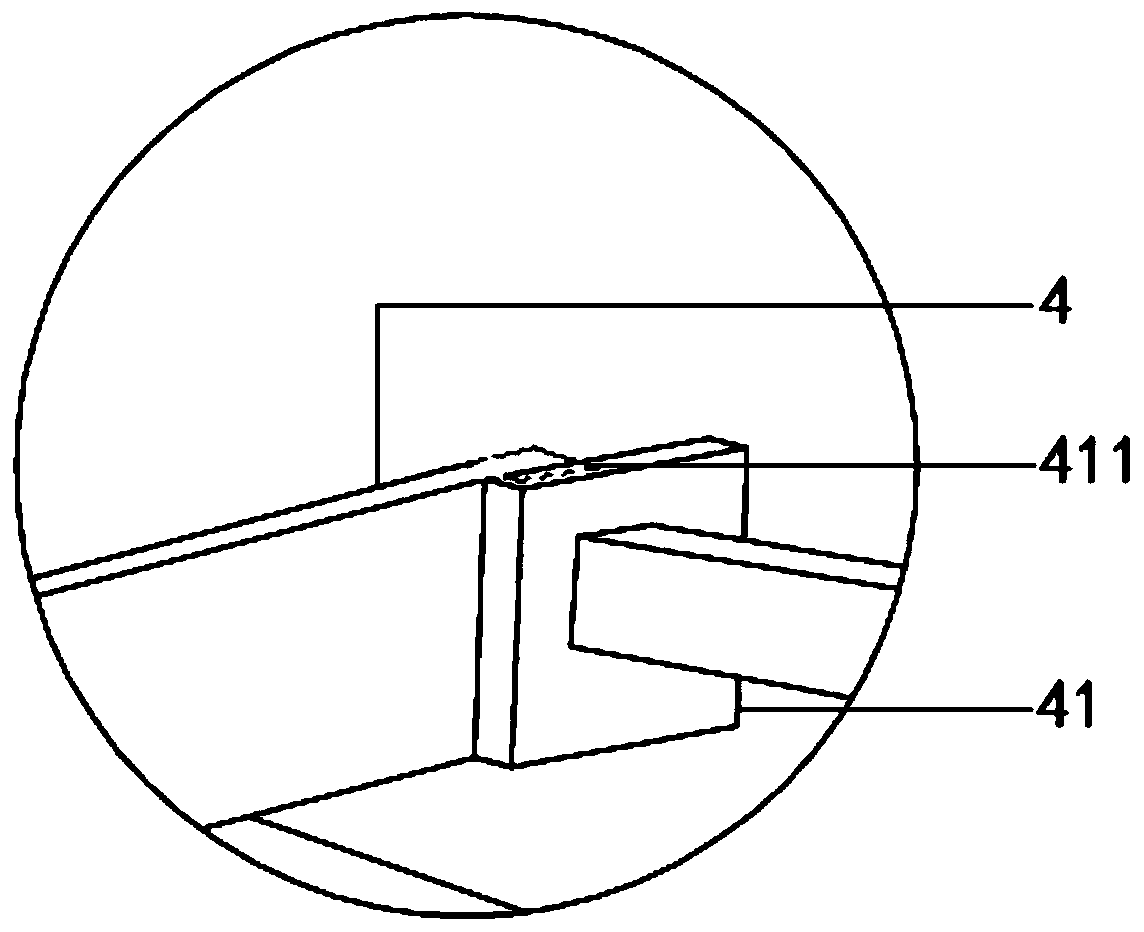 Lifting mechanism of a slow-drawing groove