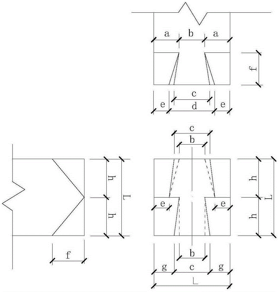 Manufacturing method of dovetail tenon joint wood structure square column for wood structure connection