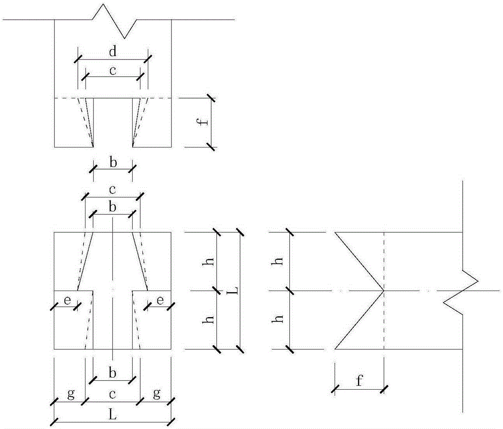 Manufacturing method of dovetail tenon joint wood structure square column for wood structure connection