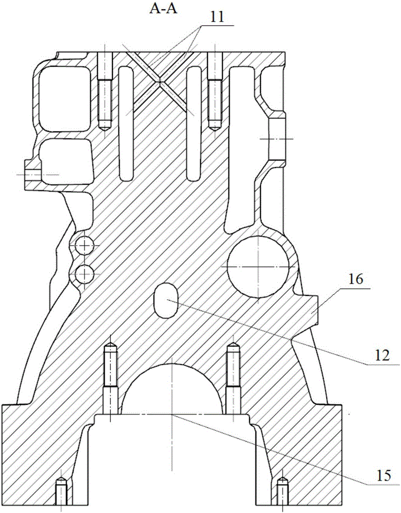 Cylinder block of diesel engine