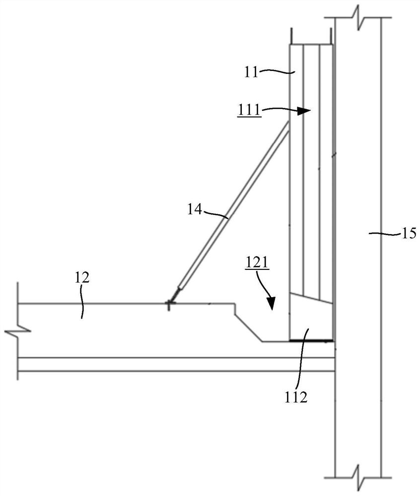 Construction method of side wall of underground structure