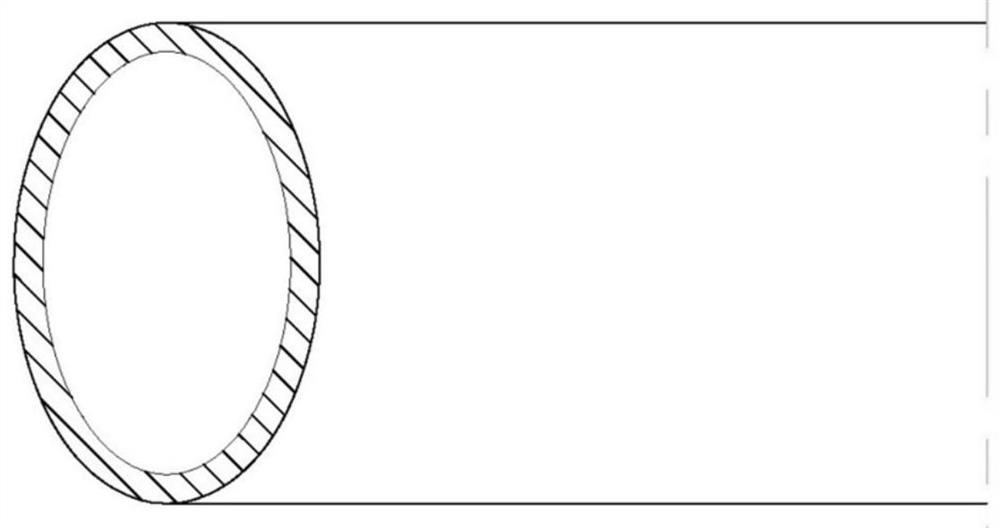 Vertical oval metal O-shaped sealing ring