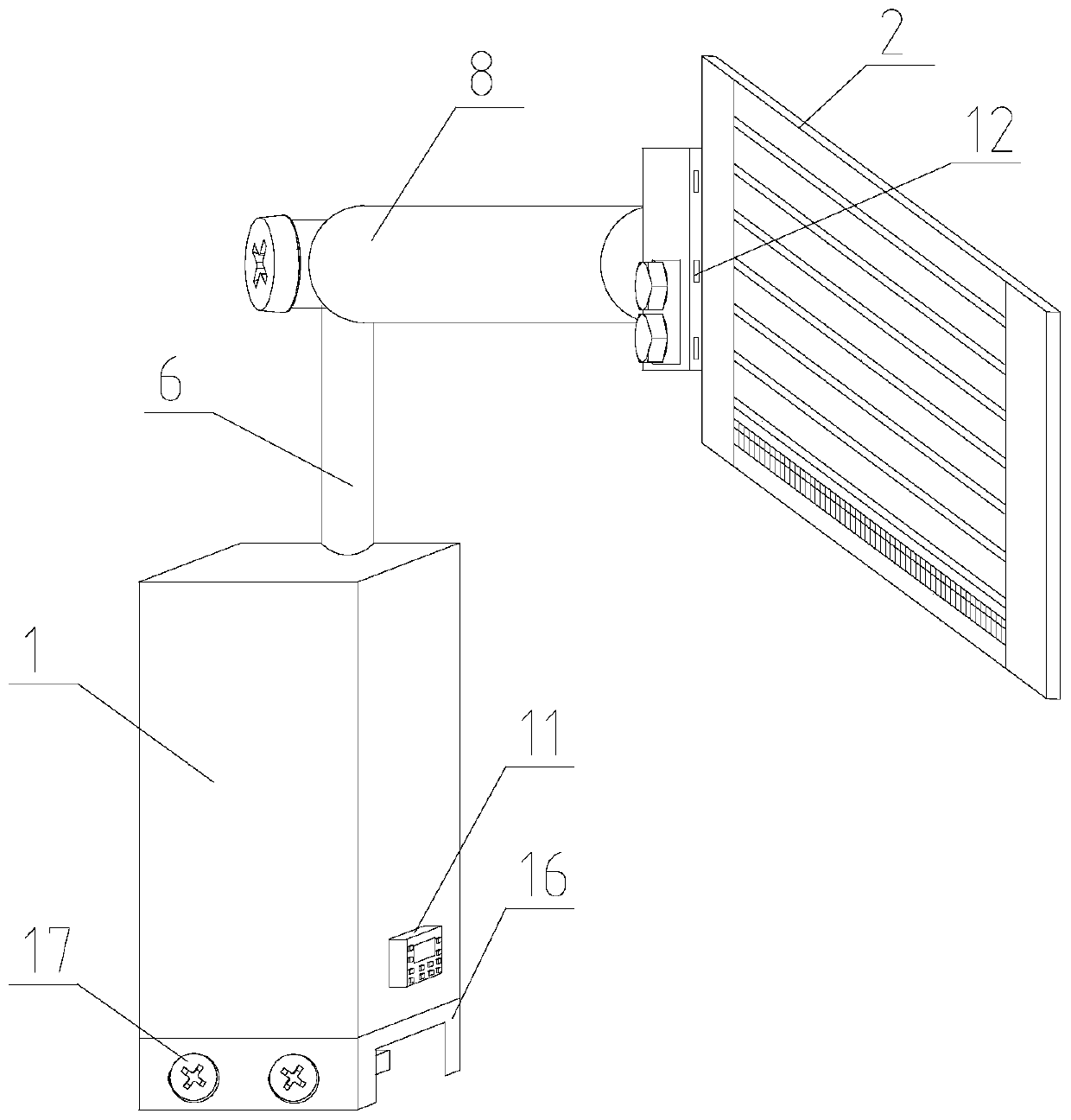 Safe self-driven mechanical arm of rail transit equipment