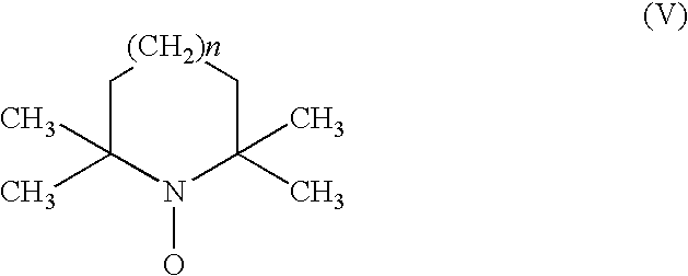 Process for the separation of organic hydroxylamine and nitrosonium compounds and its use in the oxidation of hydroxy compounds