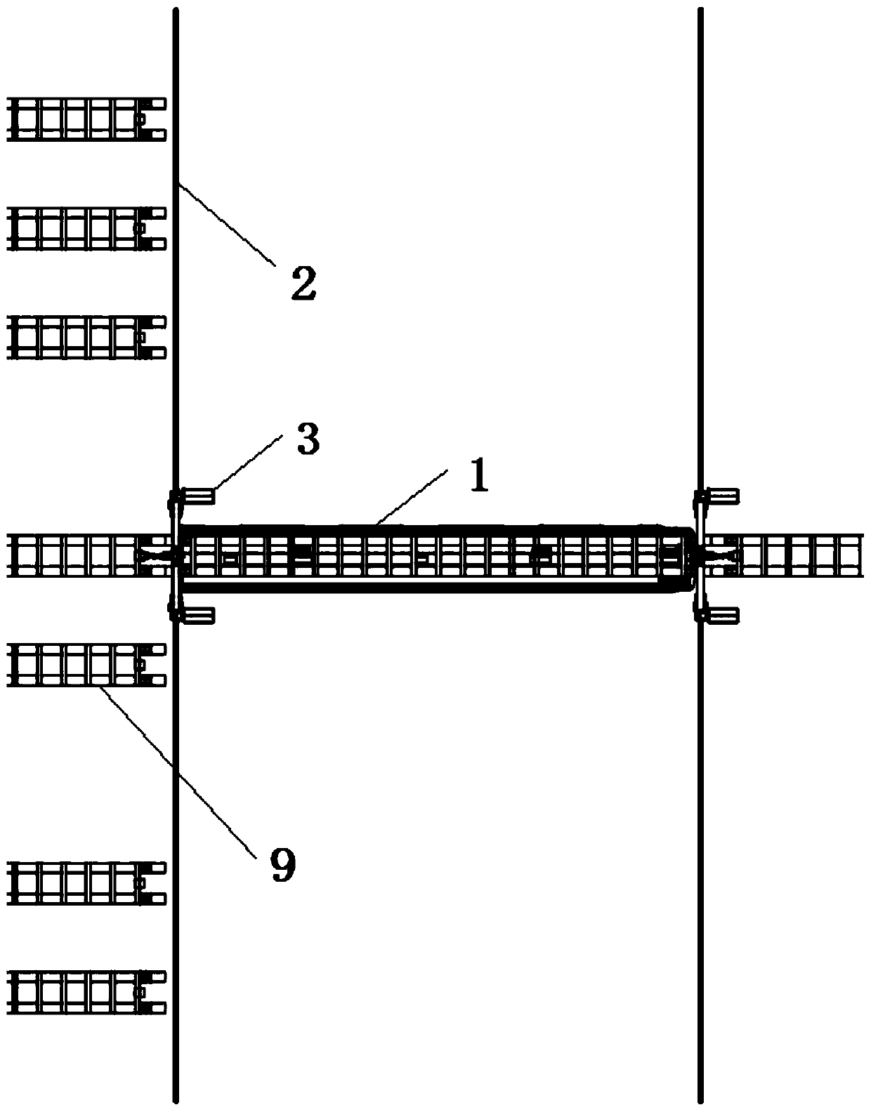 Suspension type monorail car moving platform