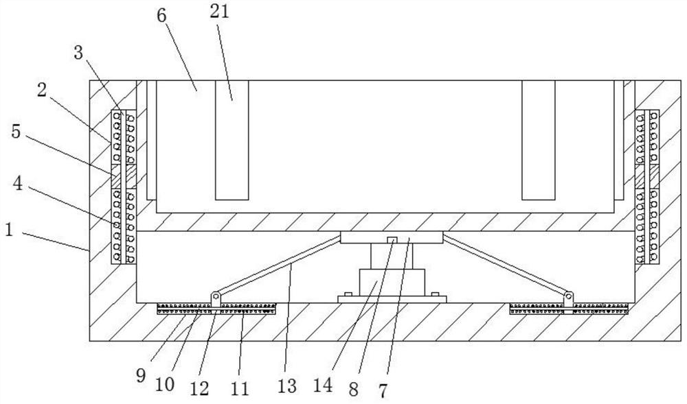 Supporting seat with damping and stabilizing effects for fabricated building