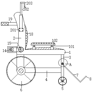 Intelligent wheelchair with massaging function