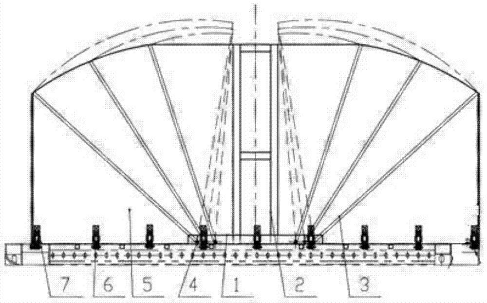 Folding tarpaulin of flat pallet