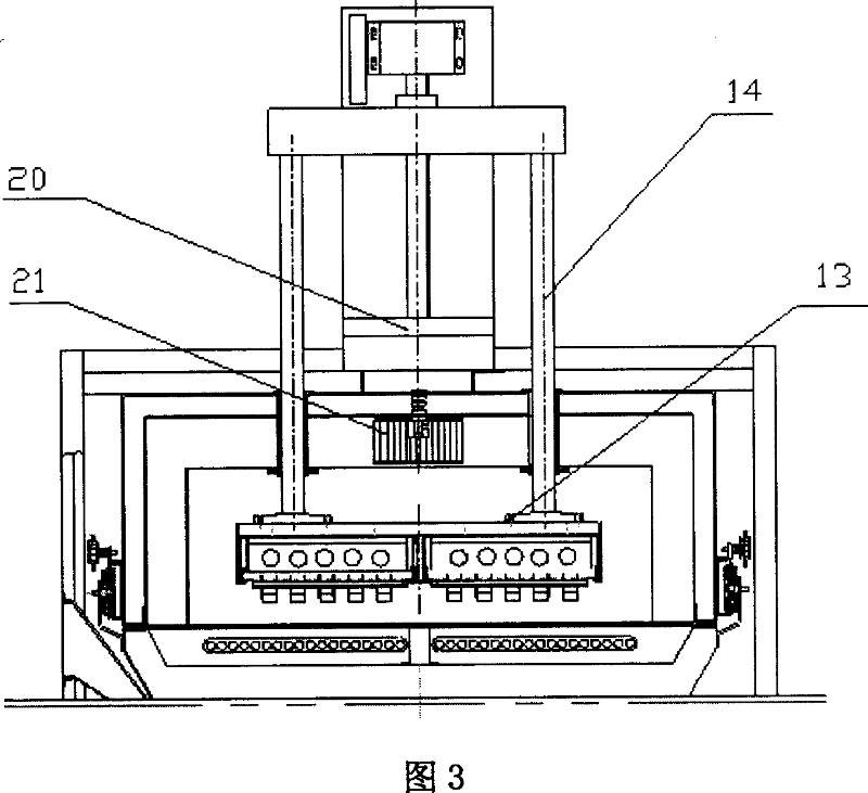 Powder packaging device of electronic element based on the heating structure with controllable wind direction and speed