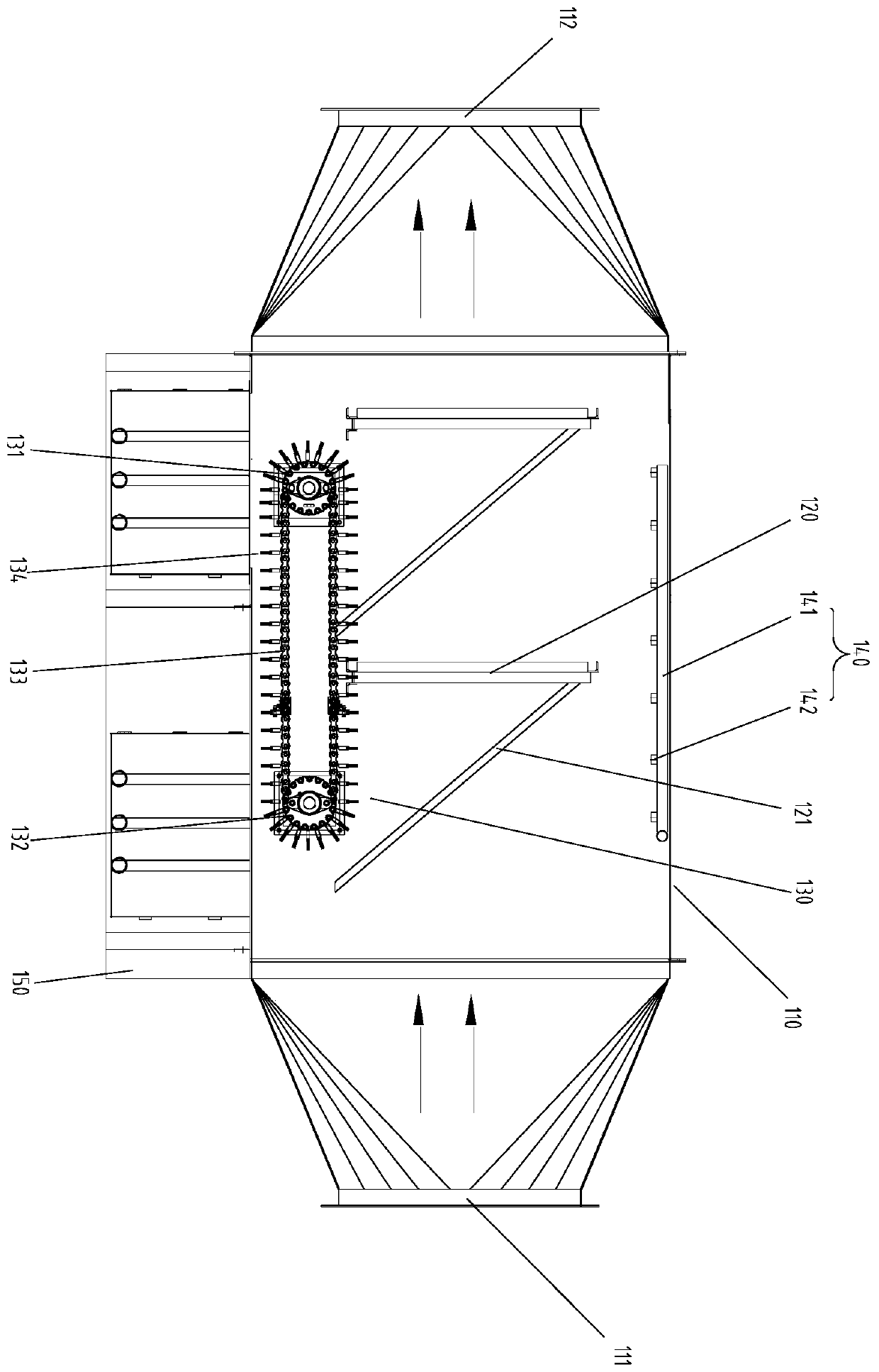 High-temperature printing and dyeing waste gas treatment equipment