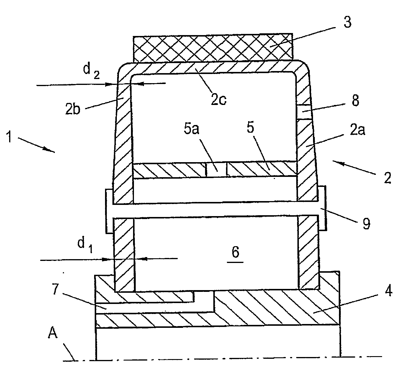 Base for a Rotating Grinding or Cutting Tool, and Grinding or Cutting Tool Produced Therefrom